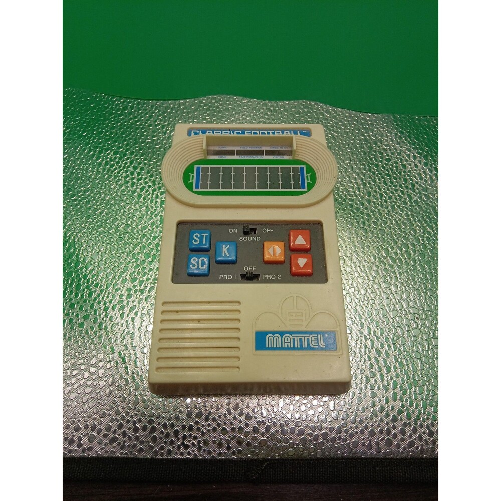 Vintage Mattel Classic Football Handheld Electronic Game 2000 Version Works